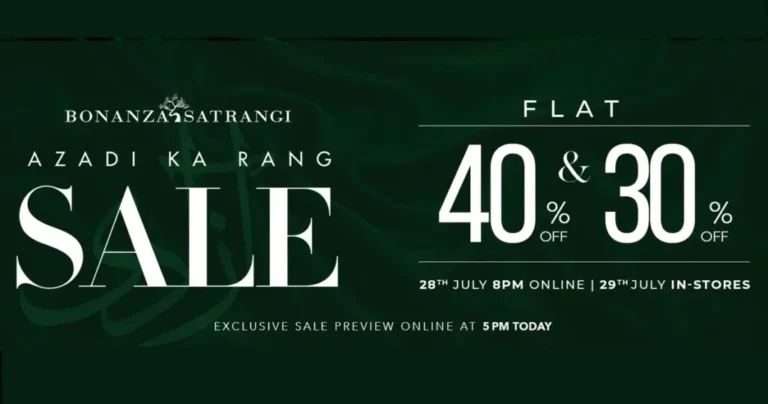 Bonanza Satrangi Azadi Sale 2026