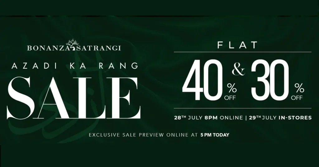 Bonanza Satrangi Azadi Sale 2026