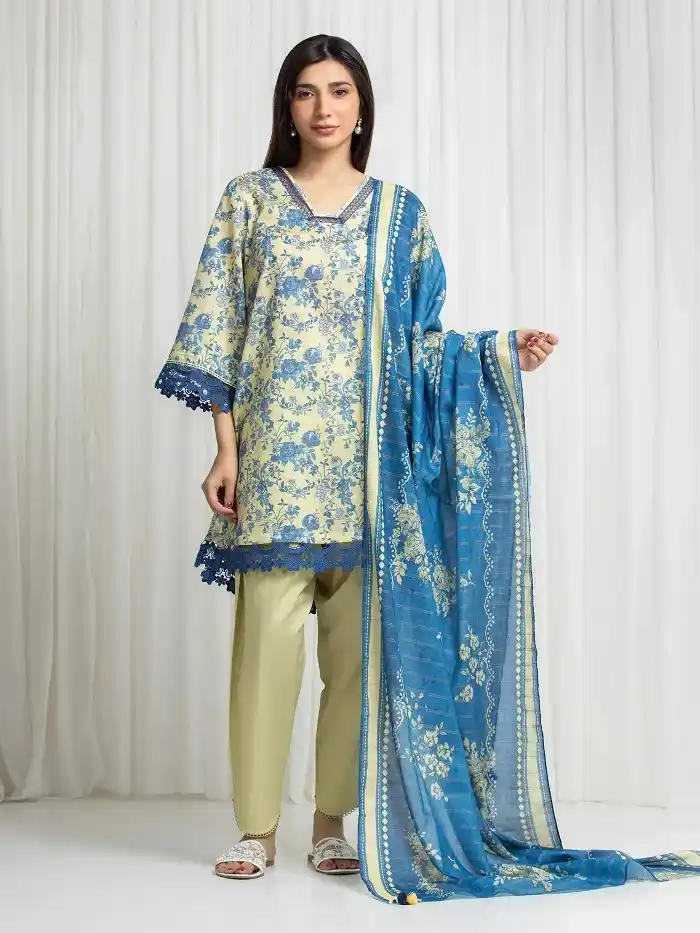 edenrobe unstitched lawn sale under 2500