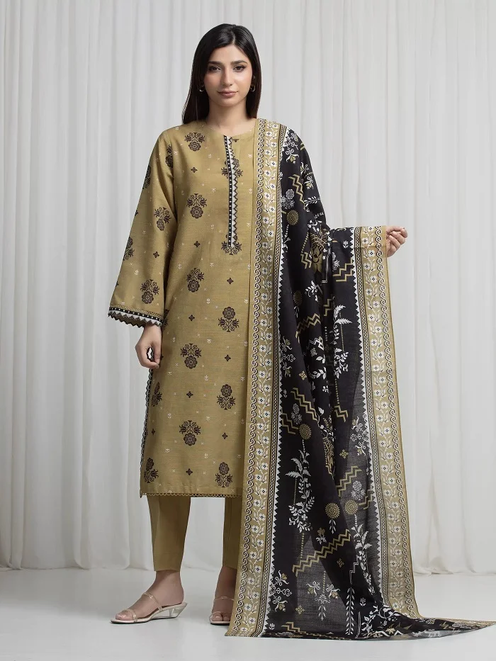 Edenrobe Khaddar Unstitched Sale