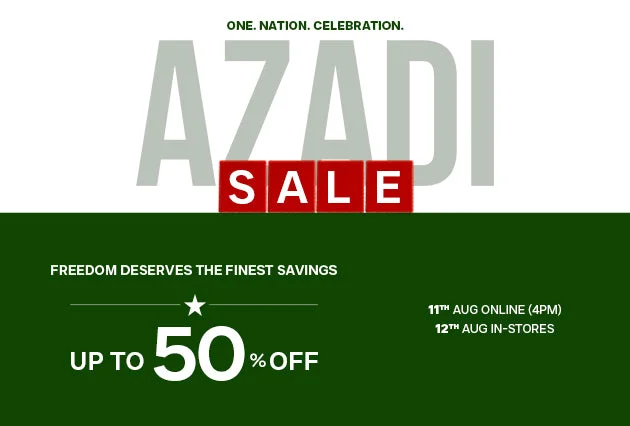 Nishat Azadi Sale 2026 With Price 50% off