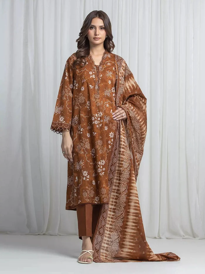Edenrobe Khaddar Unstitched Sale