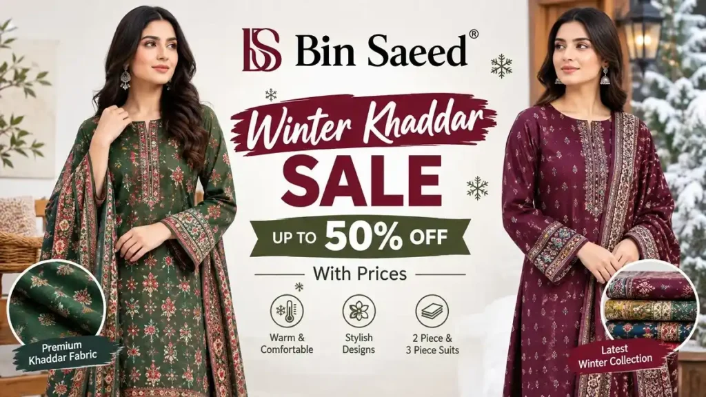 Bin Saeed Winter Khaddar Sale