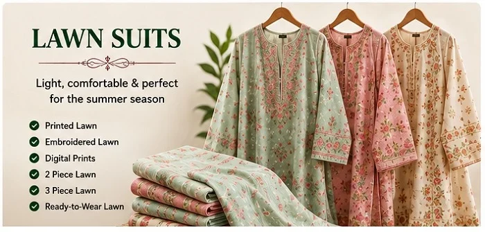 Digital printed Lawn Suits For Women