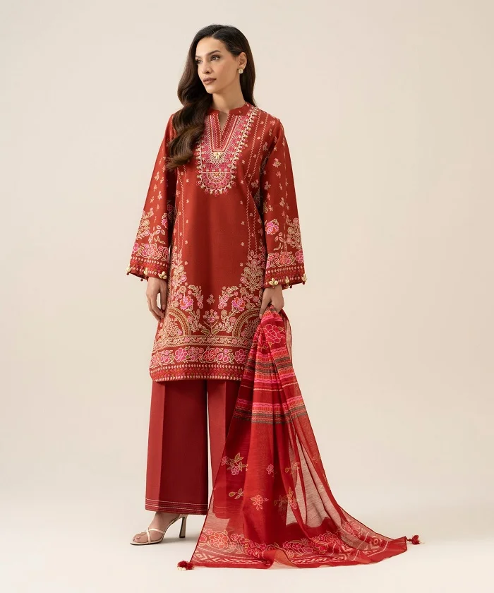 Sapphire Khaddar 3 Piece Sale