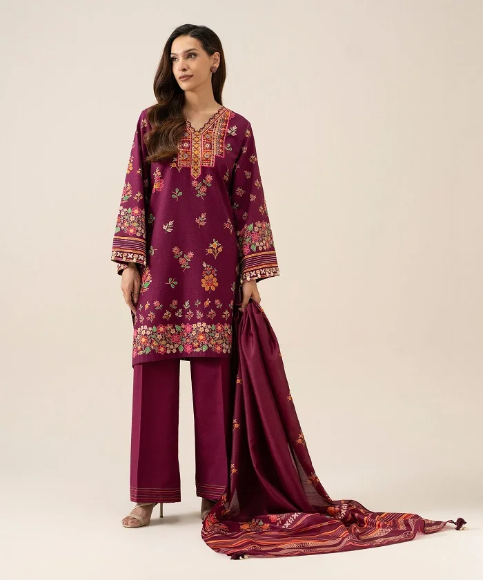 Sapphire Winter embroidered suit Sale